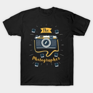 funny photographer t shirt camera t shirt T-Shirt